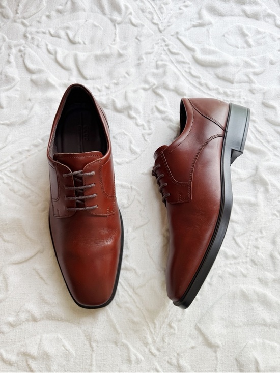 Ecco Cognac Metropole Milan Derby Size 11 - 11.5 New